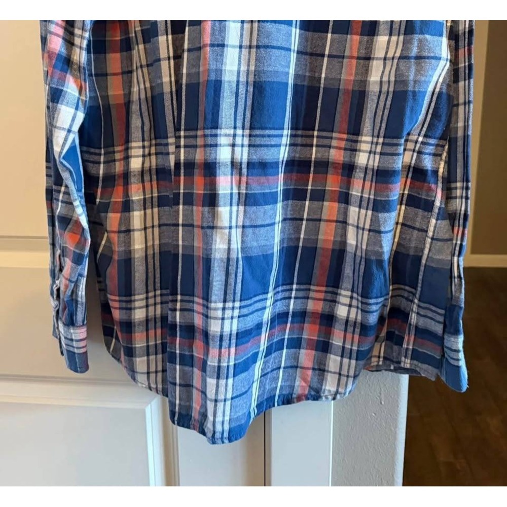 Men's Cotton Plaid Pearl Button XXLT‎ (2XLT) Long Sleeve Button Down Shirt - Picture 8 of 10